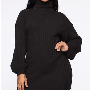 Too Cozy Turtleneck Sweater Dress